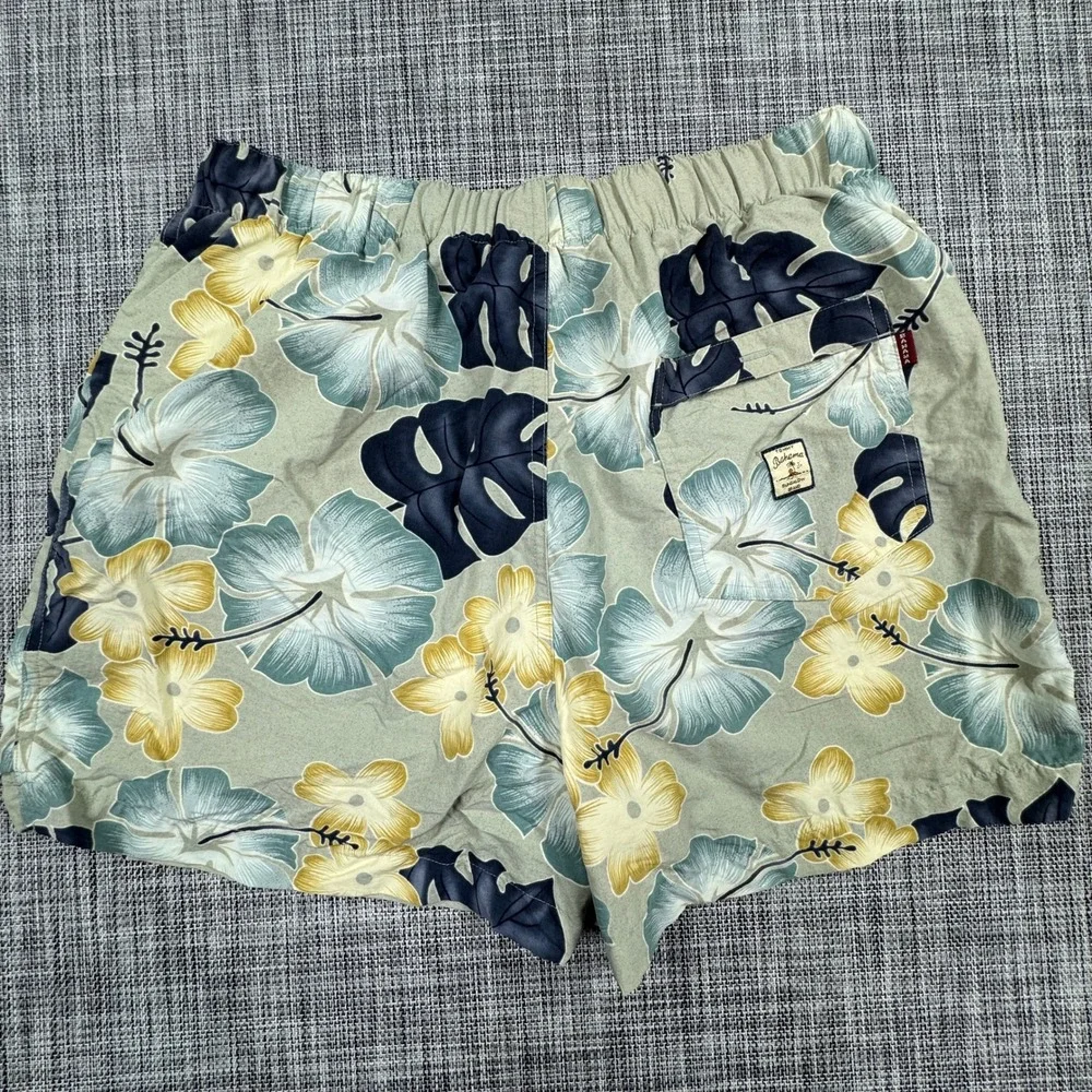 Tommy Bahama Mens Swim Trunks Medium Bungalow Island Floral Nylon Mesh Lined